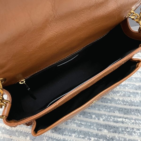 Réplique Sac Saint Laurent Niki Medium à Chaîne en Marron – Image 8