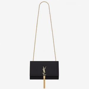 Réplique Sac Saint Laurent Kate Small à Chaîne en Noir