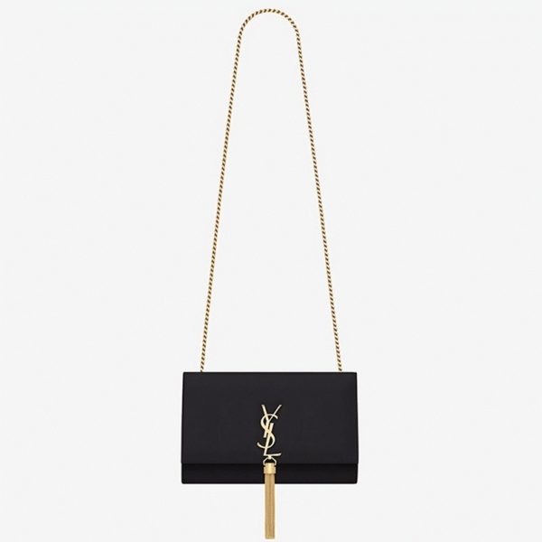 Réplique Sac Saint Laurent Kate Small à Chaîne en Noir