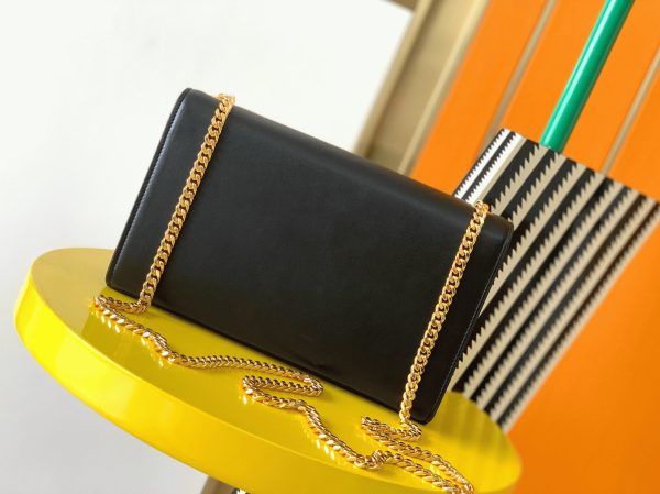 Réplique Sac Saint Laurent Kate Small à Chaîne en Noir – Image 5
