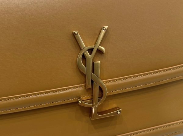 Sac Saint Laurent Solferino Medium en Cuir de Veau Camel – Image 6