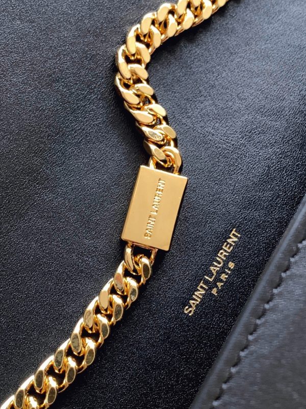 Réplique Sac Saint Laurent Kate Small à Chaîne en Noir – Image 4
