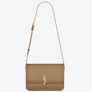 Sac Saint Laurent Solferino Medium en Cuir de Veau Camel