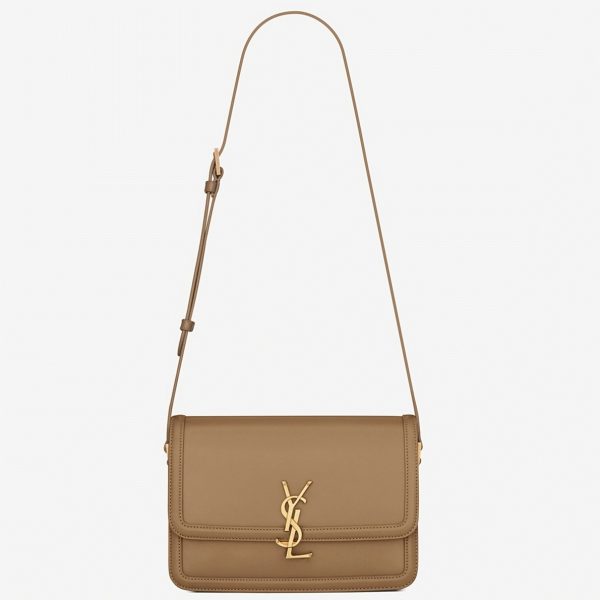 Sac Saint Laurent Solferino Medium en Cuir de Veau Camel