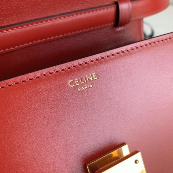 Réplique Celine Classic Box Adolescent Sac en rouge – Image 9