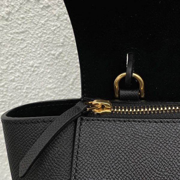 Réplique Celine Belt Nano Sac en noir – Image 10