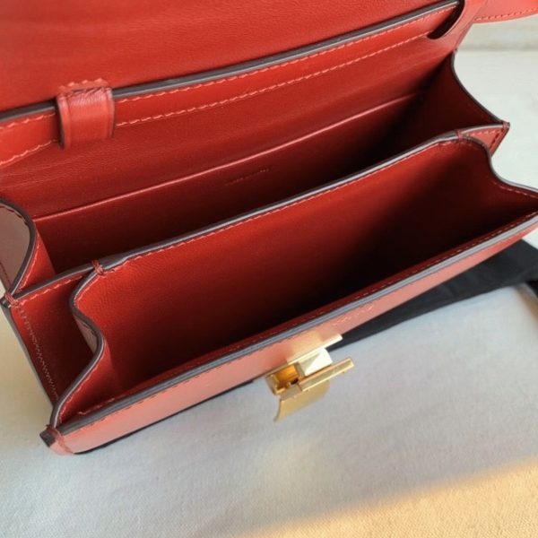 Réplique Celine Classic Box Adolescent Sac en rouge – Image 8