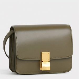 Réplique Celine Classic Box Petit Sac en vert armée
