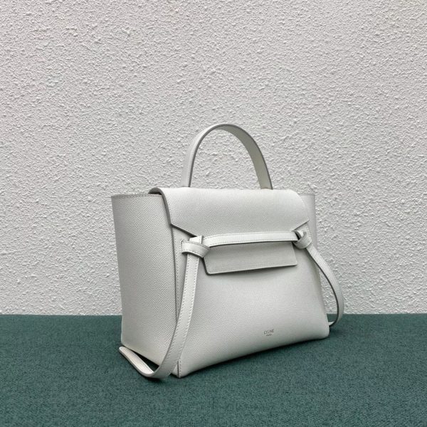 Réplique Celine Micro Belt Sac en blanc – Image 7