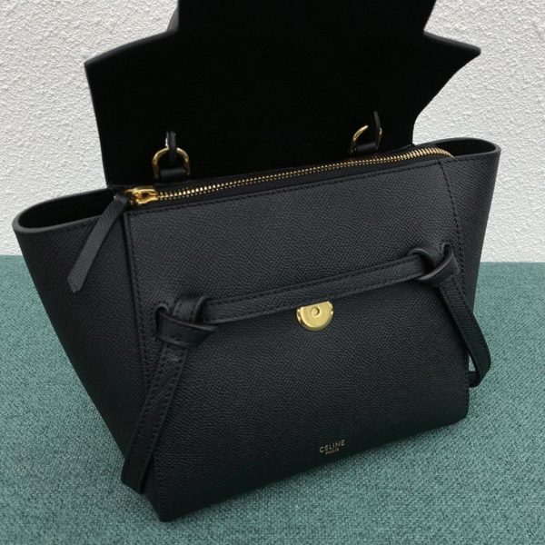 Réplique Celine Belt Nano Sac en noir – Image 5