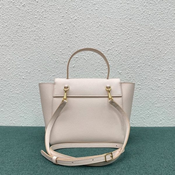 Faux Celine Belt Nano Sac en rose pâle – Image 5
