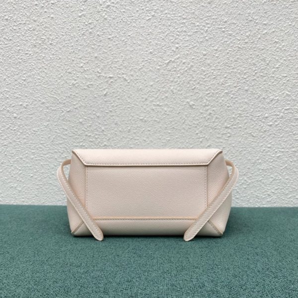 Faux Celine Belt Nano Sac en rose pâle – Image 3