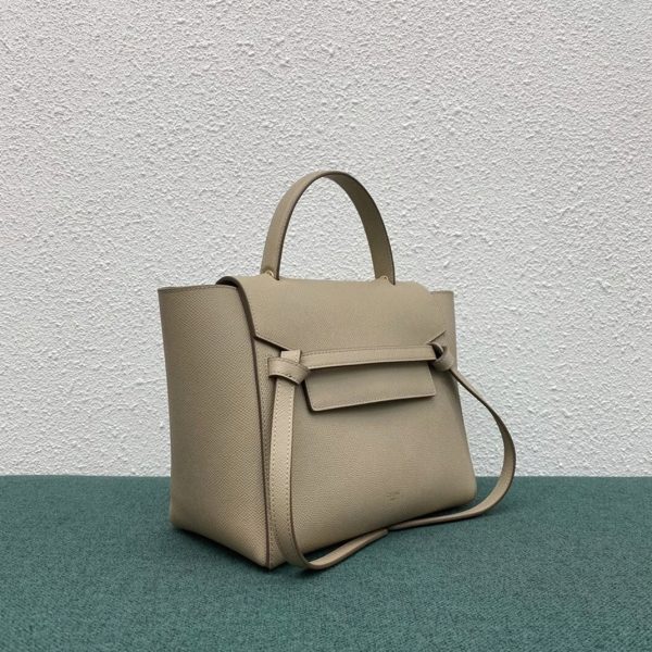 Faux Celine Micro Belt Sac en taupe clair – Image 2