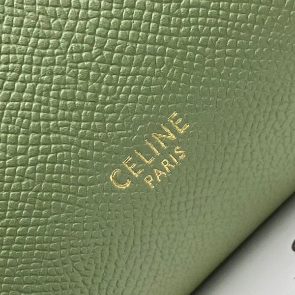 Contrefaçon Celine Micro Belt Sac en kaki clair – Image 12