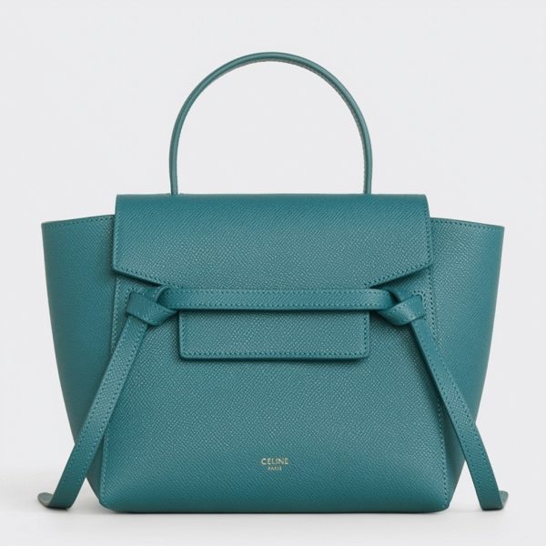 Imitation Celine Belt Nano Sac en bleu de prusse