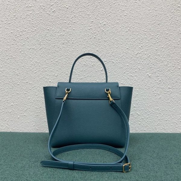 Imitation Celine Belt Nano Sac en bleu de prusse – Image 9