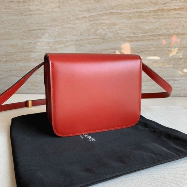 Réplique Celine Classic Box Adolescent Sac en rouge – Image 11