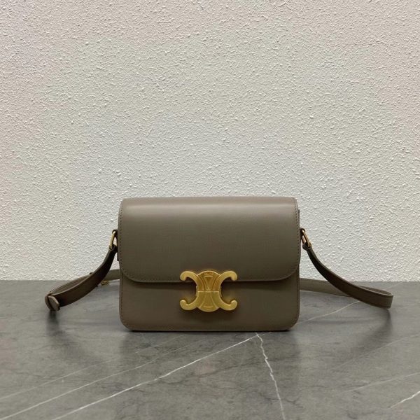 Réplique Celine Triomphe Adolescent Sac en gris – Image 5