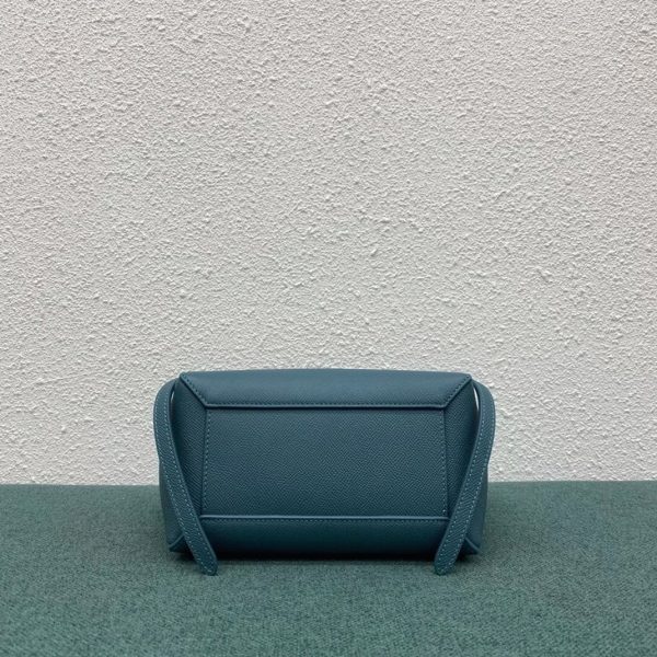 Imitation Celine Belt Nano Sac en bleu de prusse – Image 7