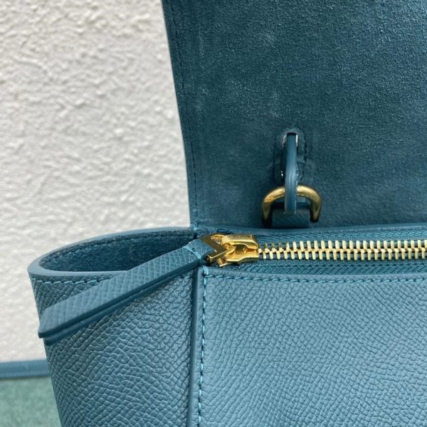 Imitation Celine Belt Nano Sac en bleu de prusse – Image 6