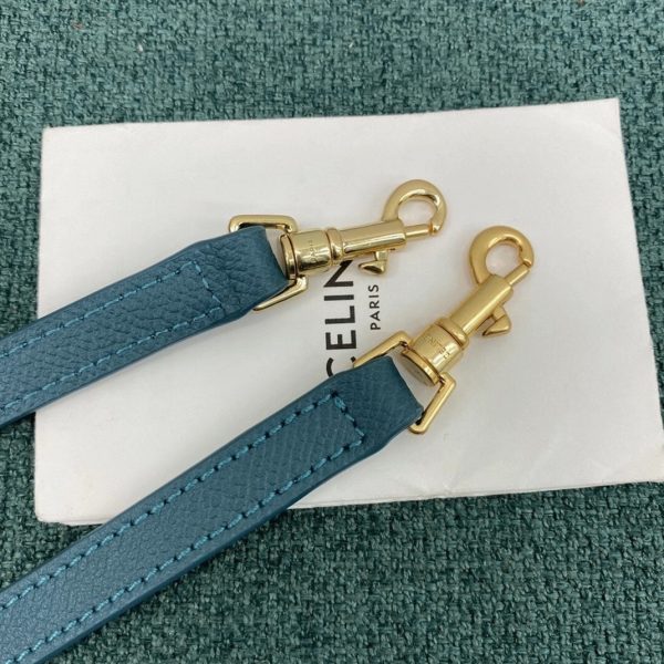Imitation Celine Belt Nano Sac en bleu de prusse – Image 5