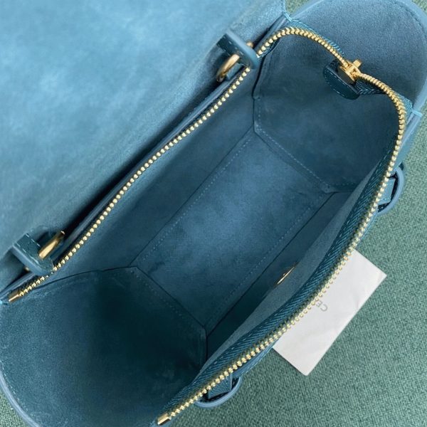 Imitation Celine Belt Nano Sac en bleu de prusse – Image 4
