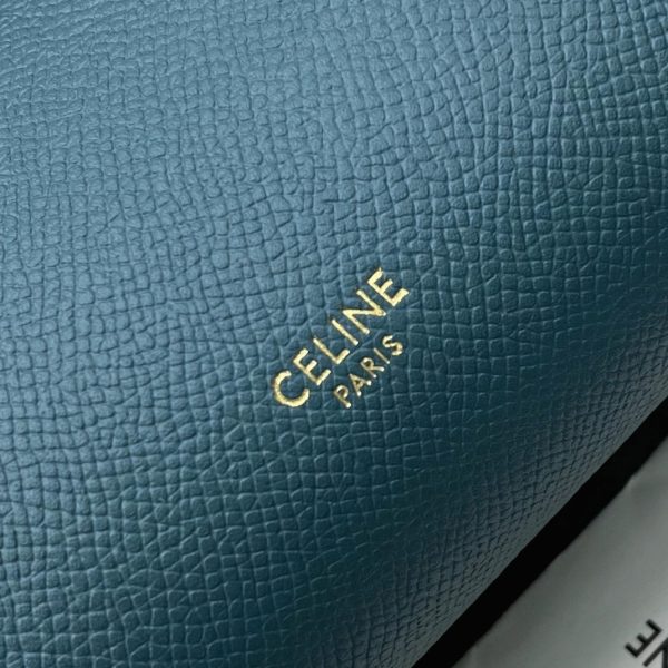 Imitation Celine Belt Nano Sac en bleu de prusse – Image 3