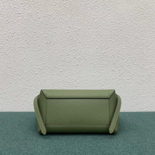 Contrefaçon Celine Micro Belt Sac en kaki clair – Image 2
