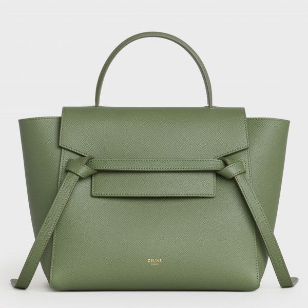 Contrefaçon Celine Micro Belt Sac en kaki clair