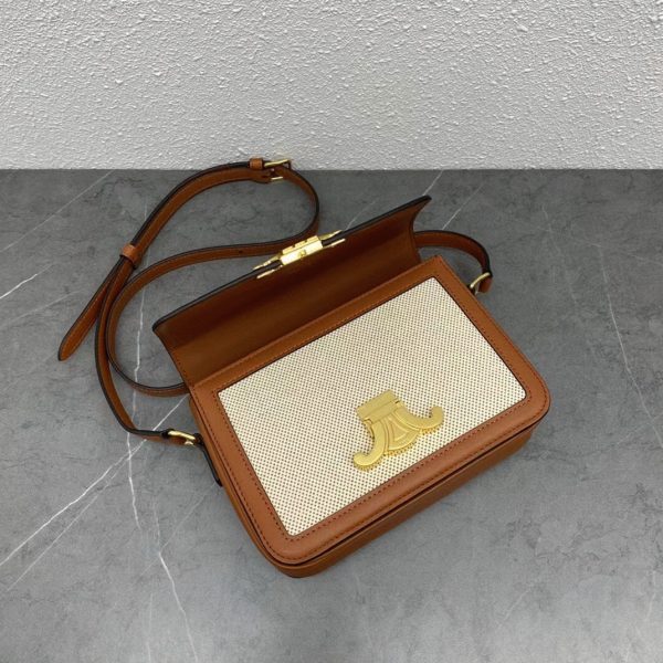 Réplique Celine Triomphe Adolescent Sac en textile – Image 10