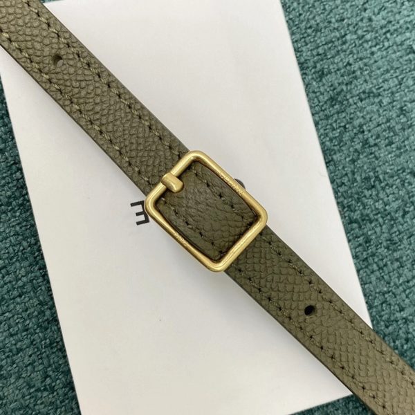 Faux Celine Belt Nano Sac en vert armée – Image 10