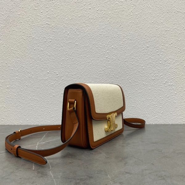 Réplique Celine Triomphe Adolescent Sac en textile – Image 2