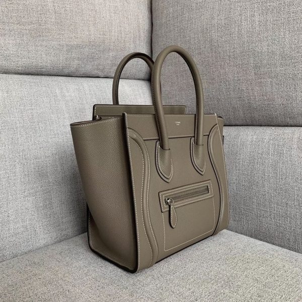 Contrefaçon Celine Micro Luggage Fourre-tout Sac en souris – Image 5
