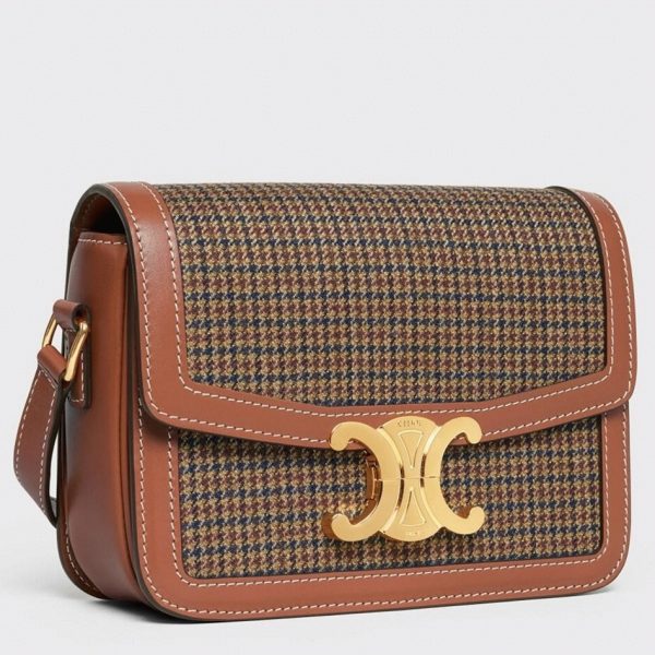 Celine Triomphe Adolescent Sac en tweed