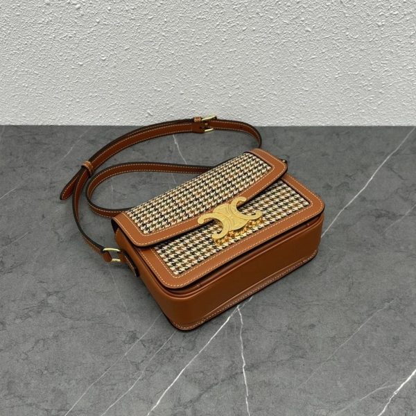 Celine Triomphe Adolescent Sac en tweed – Image 6