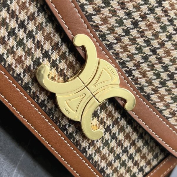 Celine Triomphe Adolescent Sac en tweed – Image 5