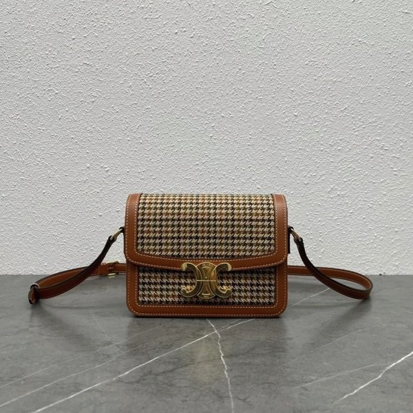 Celine Triomphe Adolescent Sac en tweed – Image 3