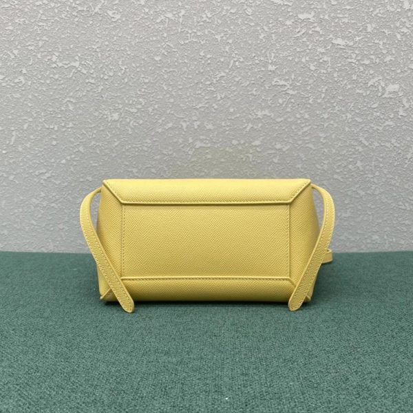 Faux Celine Belt Nano Sac en jaune – Image 12