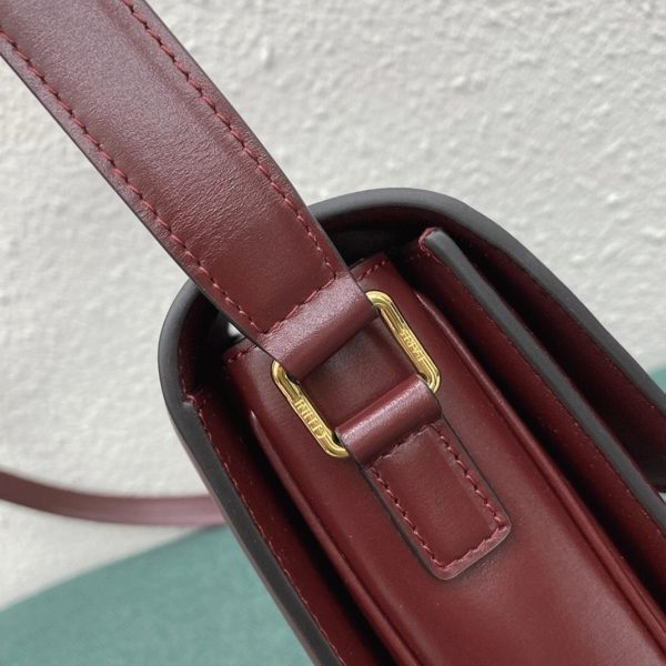 Faux Celine Triomphe Grand Sac en bordeaux – Image 10