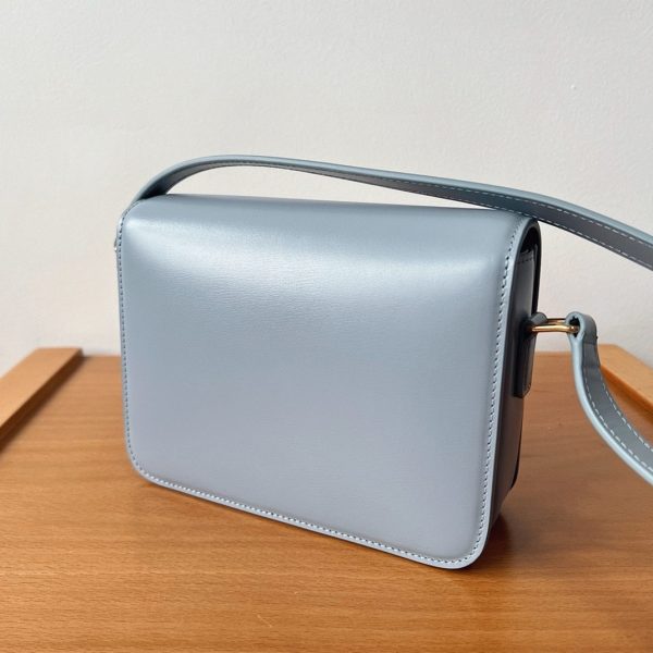 Faux Celine Triomphe Adolescent Sac en bleu pâle – Image 10