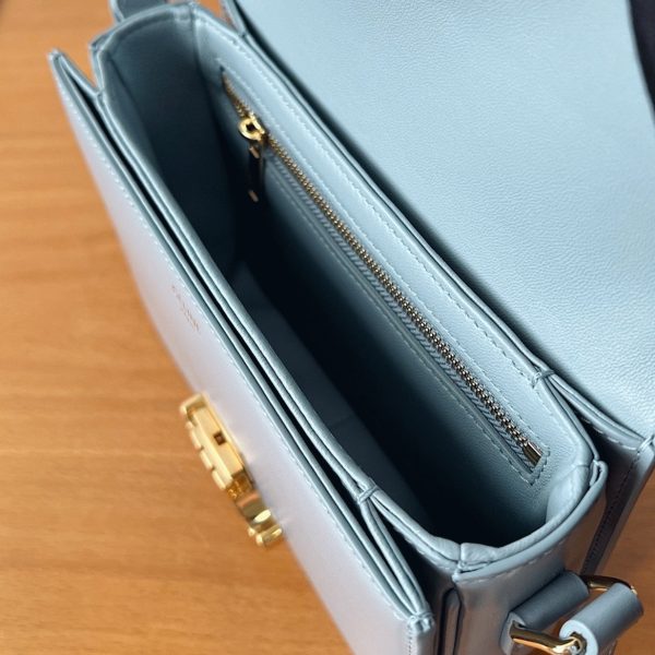 Faux Celine Triomphe Adolescent Sac en bleu pâle – Image 7