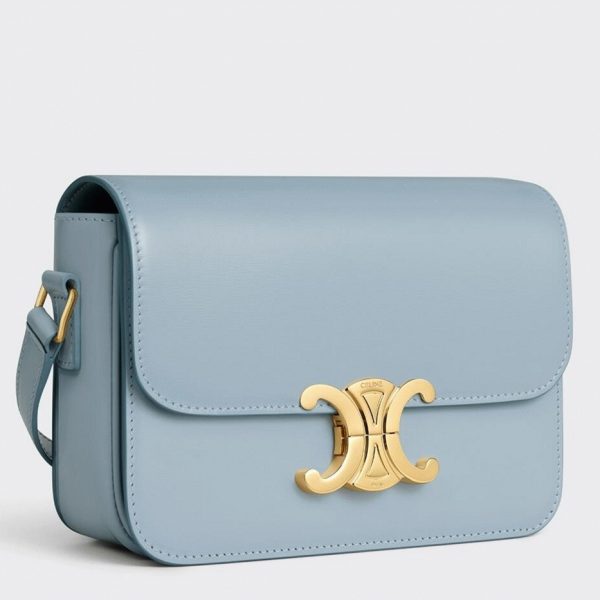 Faux Celine Triomphe Adolescent Sac en bleu pâle