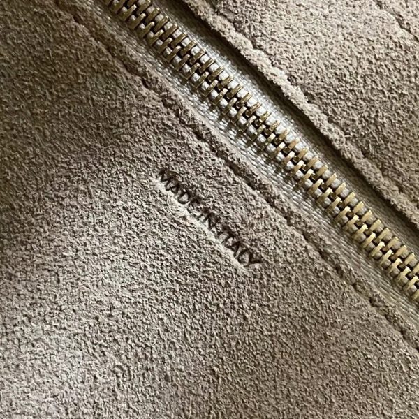 Réplique Celine Sangle Bucket Sac en taupe cuir de veau grainé – Image 8