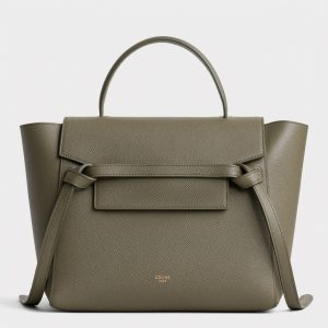 Réplique Celine Micro Belt Sac en vert armée
