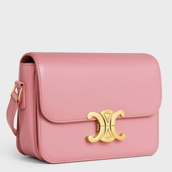 Contrefaçon Celine Triomphe Adolescent Sac en rose