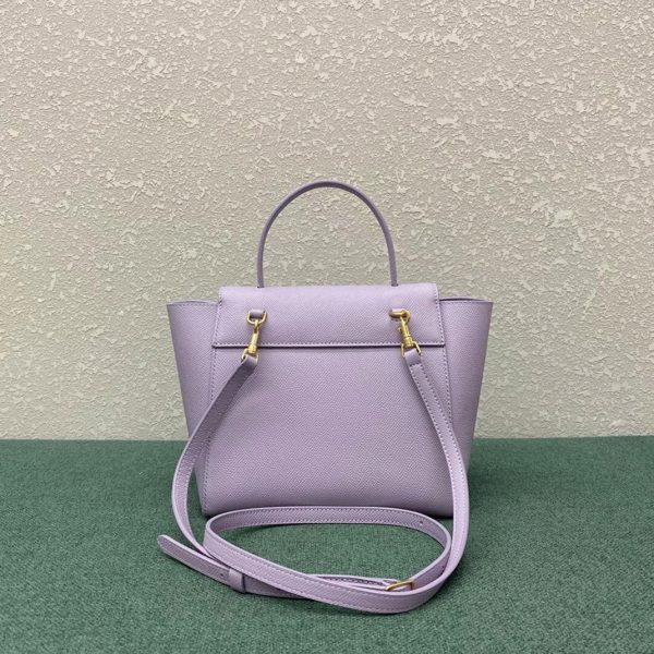 Réplique Celine Belt Nano Sac en lilas – Image 7