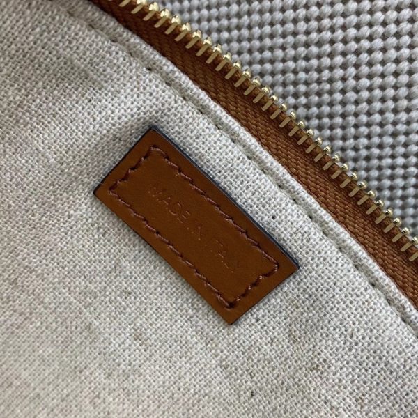 Faux Celine Bucket 16 Sac en textile et cuir de veau – Image 7