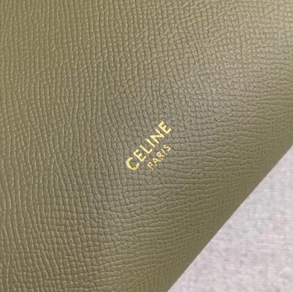 Réplique Celine Micro Belt Sac en vert armée – Image 2