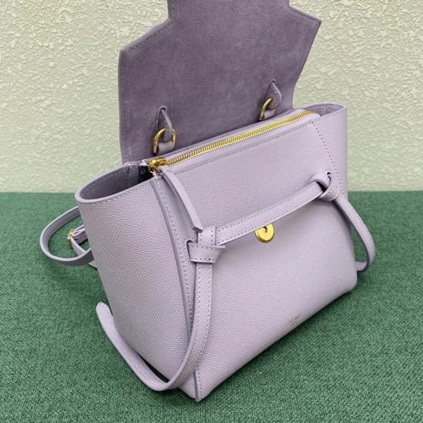 Réplique Celine Belt Nano Sac en lilas – Image 3