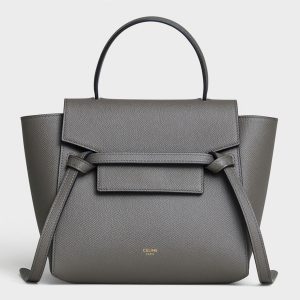 Faux Celine Belt Nano Sac en gris